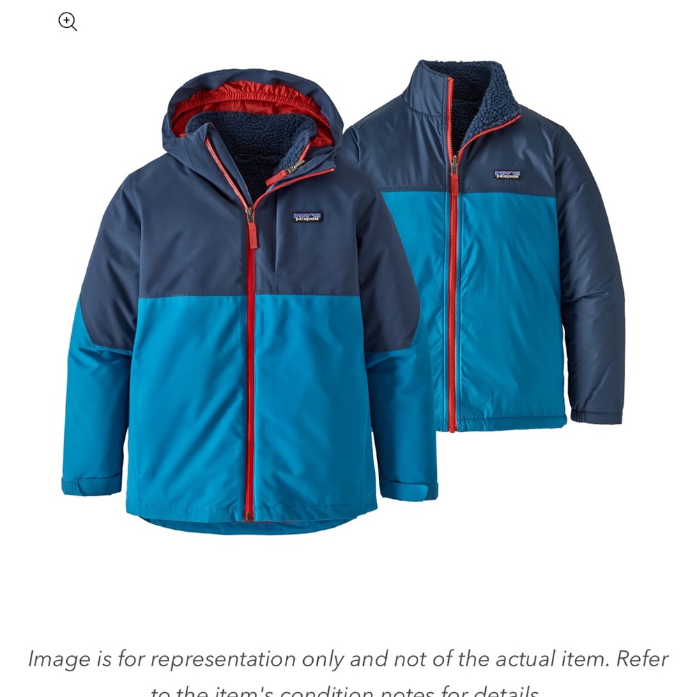 Kids Blue and Red Jacket Patagonia kids XS